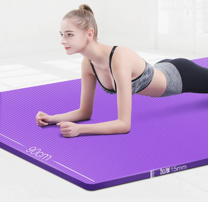 185*90cm Enlarged Yoga Mat 15mm