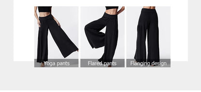 Yoga Pants Women Rib Loose Casual