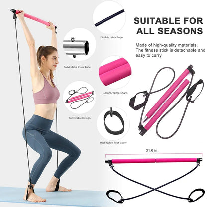 Splicing Portable Pilates Bar Yoga Pole